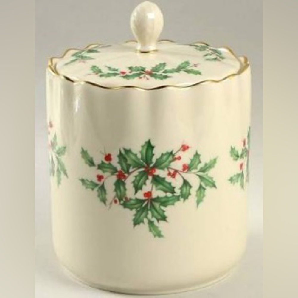 Lenox Holiday Biscuit Barrel